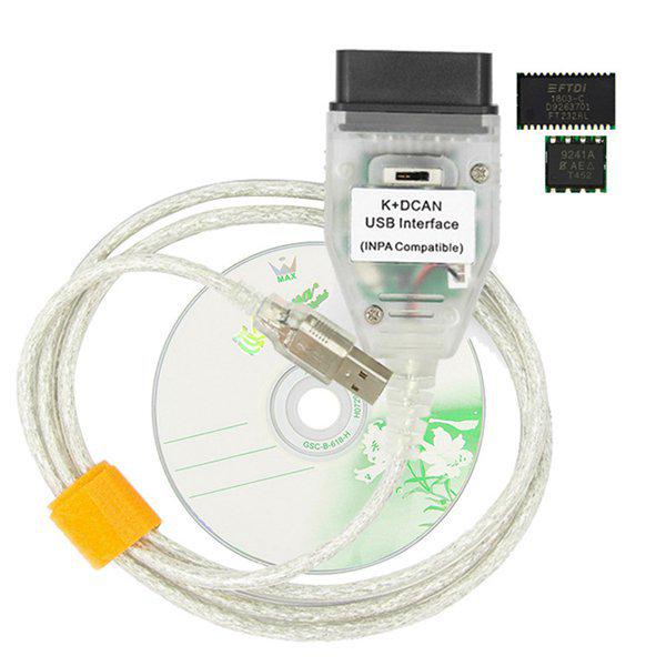 White Chip Diagnostic Cable Set with Switch for BMW Vehicles