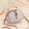 Fashion Chic Print Small Square Handbag For Ladies, All-Match Multiway Shoulder & Crossbody Casual Bag