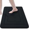 Thick Memory Foam Bathroom Mat, Coral Velvet Non Slip Water Absorbent Floor Rug for Shower Doorway