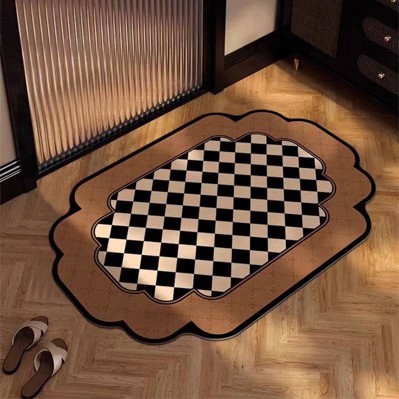 2024 Vintage-Style Quick-Dry Diatomaceous Bathroom Floor Mat
