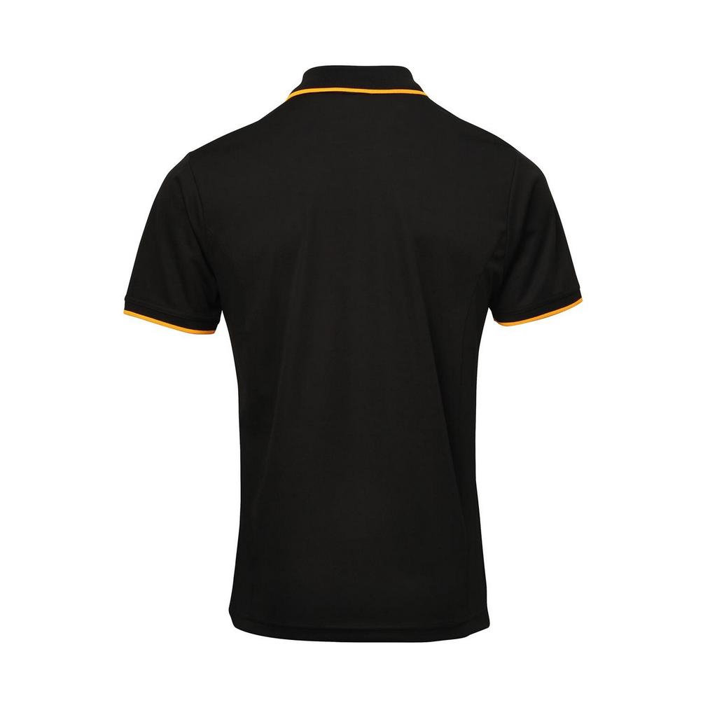 Premier Mens Contrast Coolchecker Polo Shirt