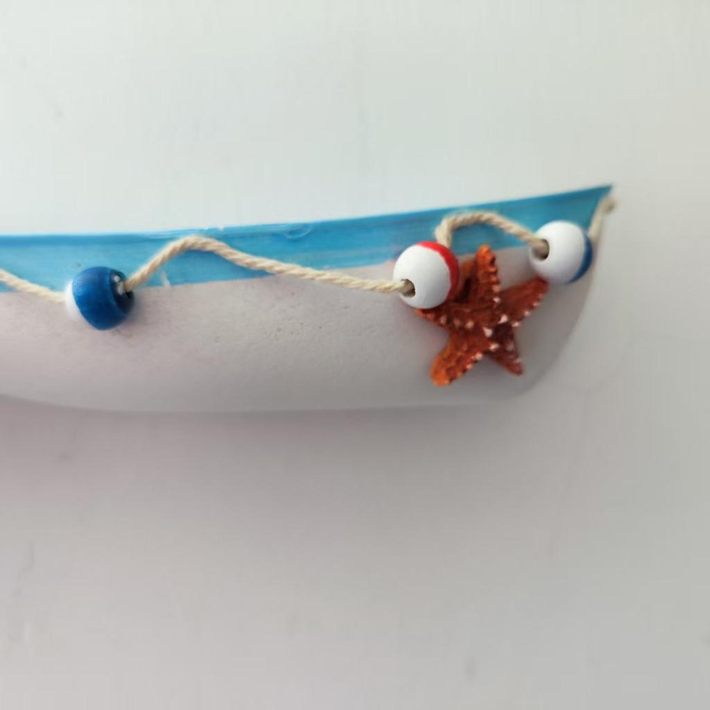 Wooden Boat Ornaments Craft  Home Decoration Marine Sailboat Shelf Model  Living Room Office Gifts Desktop Mediterranean Styles