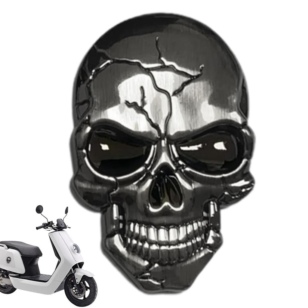 3D Skull Decal, Skeleton Emblem Car Body Sticker, Demon Night Skull Car Sticker Sticker