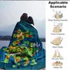 1pc Turtles, Party Blanket Versatile for Couch, Office Bed