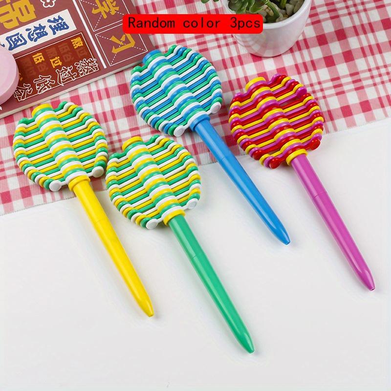 

Возвращение в школу, 3 шт., 0,5 мм, пластиковая вращающаяся шариковая ручка, вращающиеся цветы, креативные канцелярские принадлежности, ручка для снятия давления, шариковая ручка Random color 3pcs