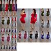 Elegant Women Strapless Bodycon Long Sleeve Evening Party Mini Dress Off Shoulder