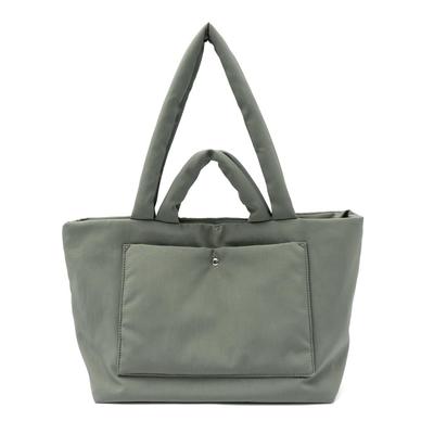 VITAFELICE Damen 2-Henkel 2-Wege Nylon-Tragetasche inb-10187z (Aschgrün)