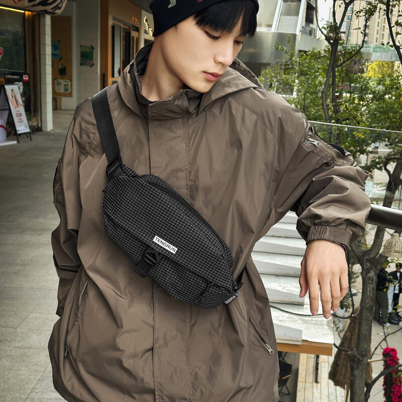 Chest Bag Men's Outdoor Sports Cycling Waist Bag Crossbody Bag Women's Lightweight Commuting Shoulder Bag