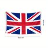[UK National Flag Decor] Vibrant Polyester UK Flag Banner - 1pc 2x3ft / 3x5ft, One-Side Print, Grommet Corners | Ideal for Parties, Business, Bar, Sch