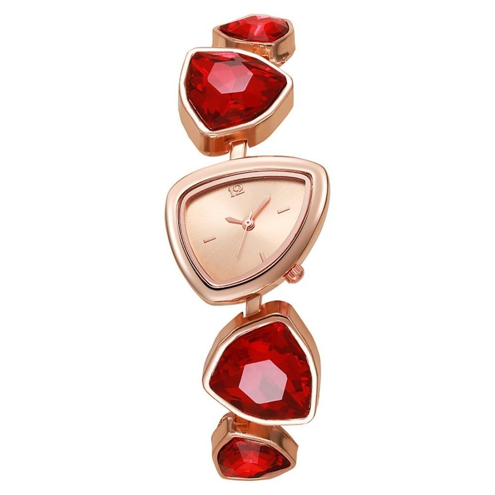 Minimalist Big Rhinestone Watch Elegant Colorful Fashion Watch Irregular Design Watch Business