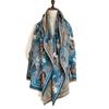 Temperament printed versatile thickened warm scarf double-sided imitation cashmere dual-purpose shawl 10,000 horses galloping scarf