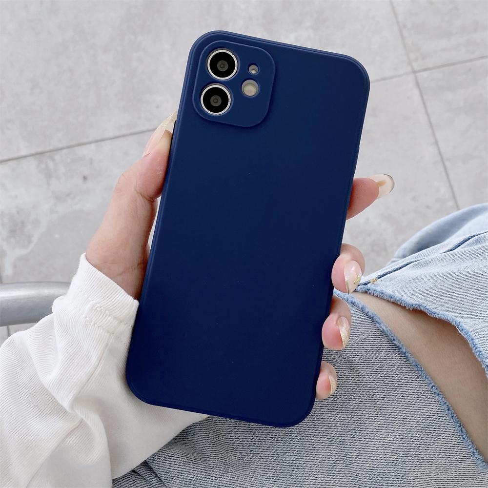 Square Liquid Silicone Phone Case For Xiaomi Redmi Note 11 10 9 9S 9T 10 10S Pro Max  5 5A 6 7 8 8T Soft Thin Candy Colors Cover