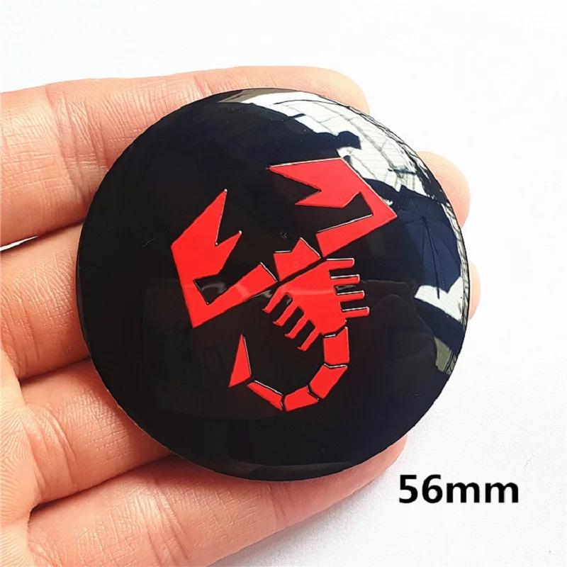 56-65mm Car Wheel Center Hub Cap Emblem Sticker Accessories For Fiat Abarth 500 Tipo FR Punto Ducato Stilo Palio Pondo Bravo