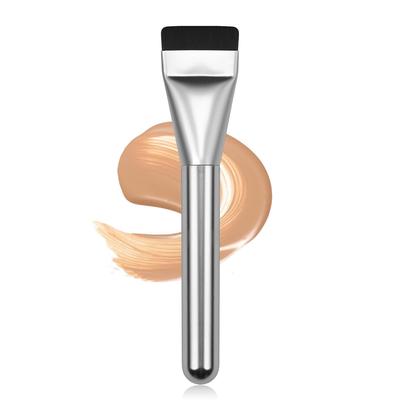 Ultra-Thin Flat Foundation Brush, Makeup Brush Spatula Facial Brush for Liquid Foundation,Premium Face Makeup Brush for Blending Cream (4 Colors)