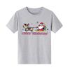 Merry Christmas Santa Claus Elk cartoon print Tshirt short sleeved round neck versatile Womens Tshirt