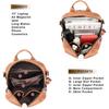 Leather Convertible Backpack Handbag Sling Bags for Women