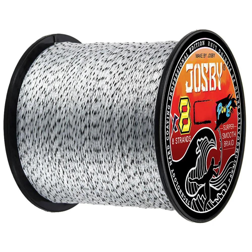 8X Japan Braided Polyethylene Fishing Line - Multi-Filament, Speckled, 100M/300M/500M for Fly, Sea, Saltwater, & Freshwater