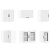 11 Piece Kitchen Cabinet Set Kalmar White Particleboard