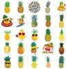 Pineapple Cartoon Waterproof Stickers - 50 Sheets for Phone, Water Bottle & Stationery Decoration