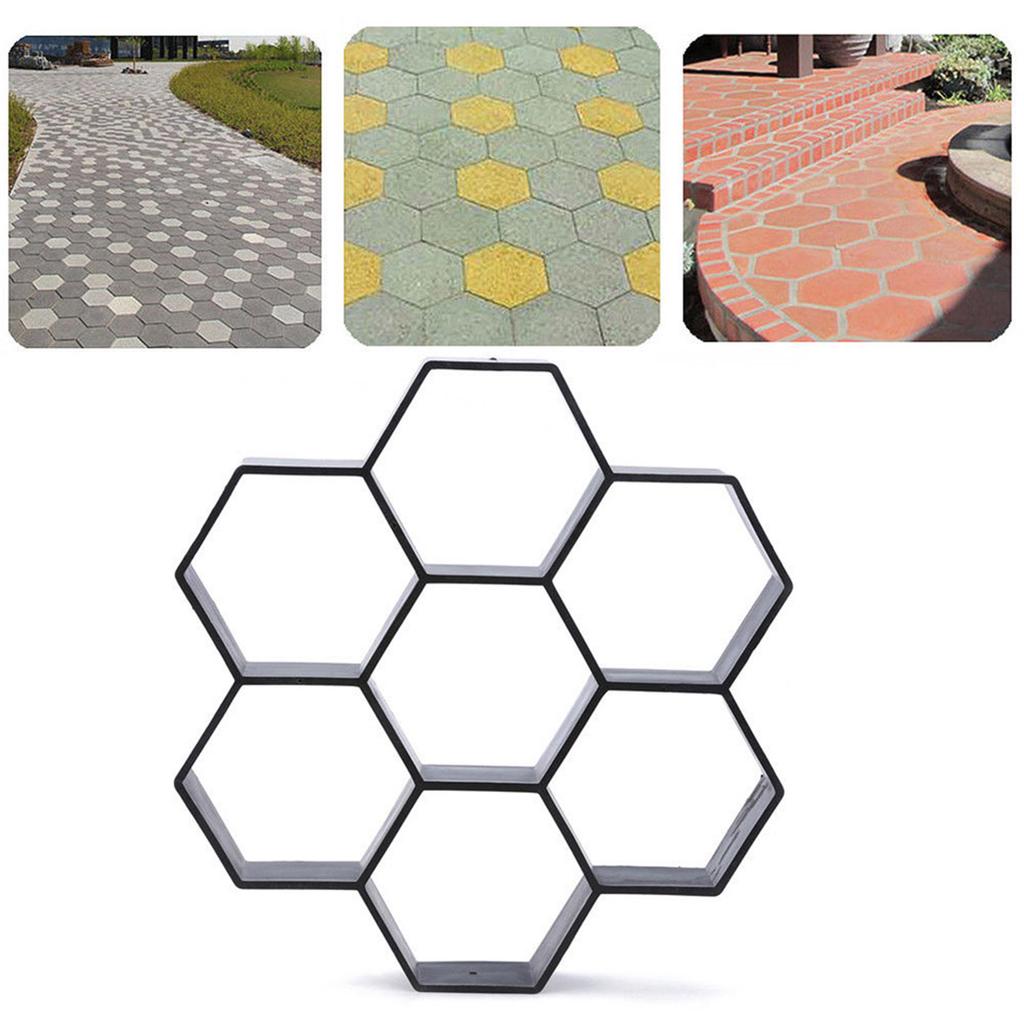 Walk Way Cement Molds Regular Thickened Plastic DIY Concrete Molds Forms for Patio Lawn & Garden