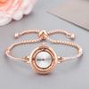 with Adjustable Bracelet Rotundity Shaped Watch Wrist Decoration  Women Girl