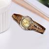 Yousheng Women Bracelet Watch Luxury Colorful Rhinestone Ethnic Style Elegant Round Vintage Ladies Girls Dress Wristwatch Fashion Jewelry Birthday