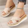 Sandali da donna Zeppe Tacchi Scarpe estive da donna Piattaforma Scarpe eleganti da donna con tacco Pantofole Calzature estive