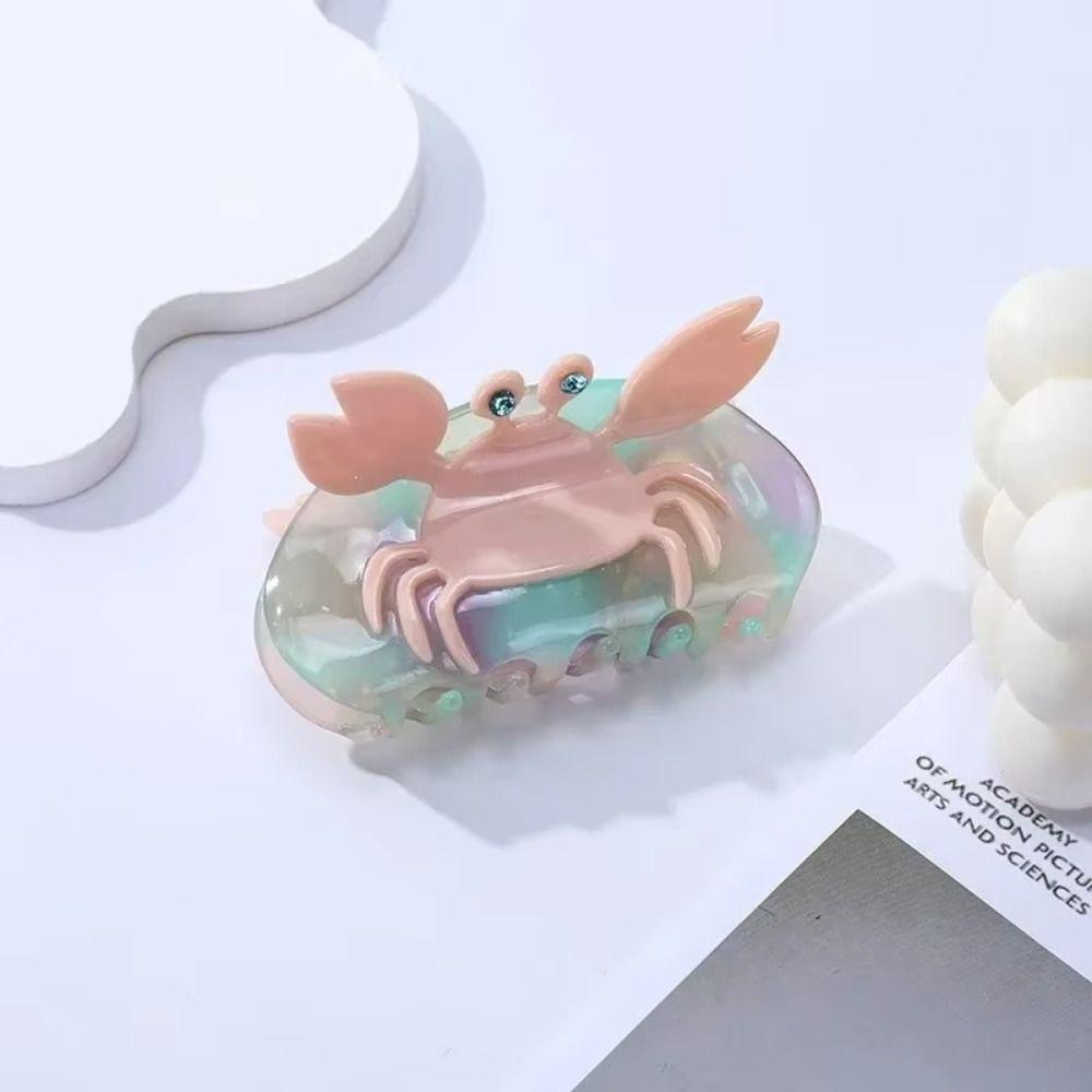Korean Style Crab Fish Hair Claw Sweet Geometry Shark Clip Hairpin Ocean Animal Hair Clip Travel