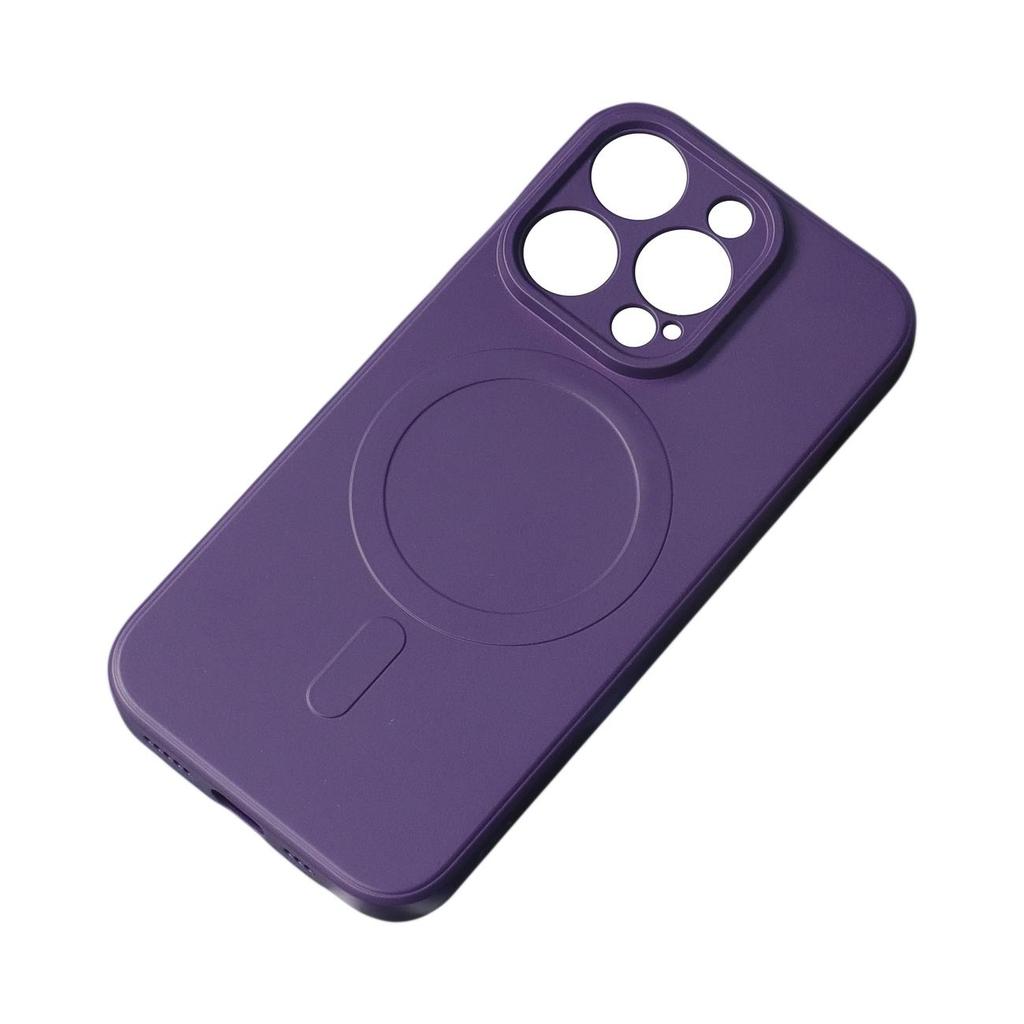 Silicone Case with MagSafe for iPhone 15 Pro Silicone Case purple