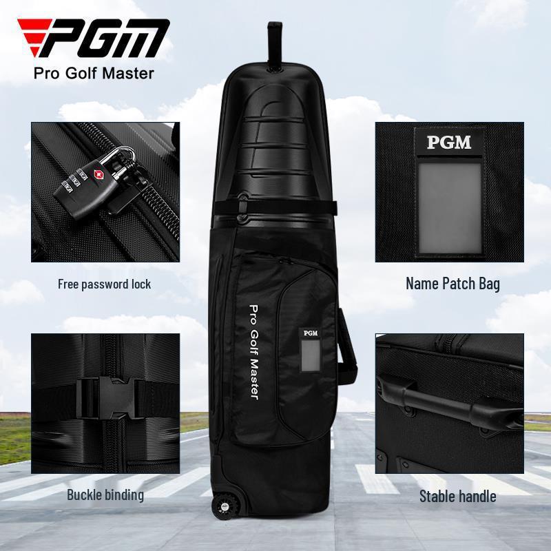 Borsa da Viaggio Rigida PGM Golf con Ruote - Unisex Anti-Collisione per Check-in in Aereo