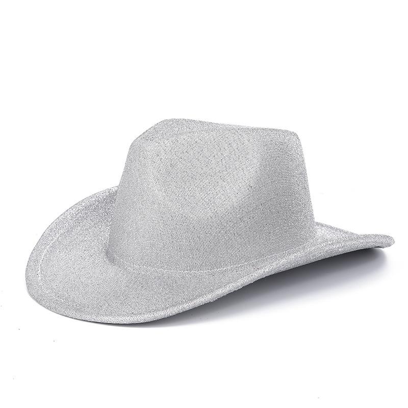 

JYL TS DIY Блестящая ковбойская шляпа Вечеринка Фестивальная шляпа EVA Композит White_M(56-58cm） конфеты яблоко красный