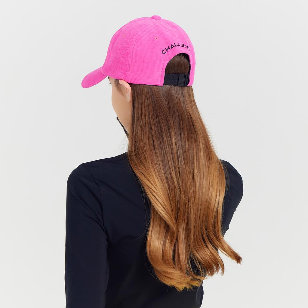 CHALLENGER Unisex Basic Corduroy Ball Cap Hot Pink
