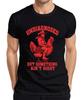 Undiagnostiziert Aber Irgendwas Stimmt Nicht Cowboy Hühnchen Western Lustiges Unisex T-Shirt