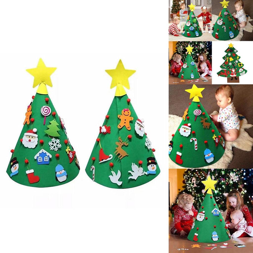 Adorable Diy 3d Cone Felt Christmas Tree Ideal For Toddler's Festive Decorations
