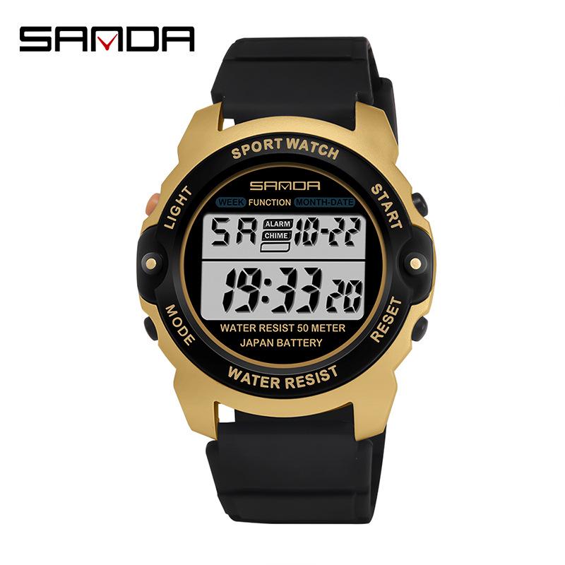 Sanda Unisex Multifunctional Electronic Sport Watch for Students