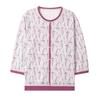 Elegant Ice Silk T-Shirt: Spring/Summer Loose-Fit for Middle-Aged Women - 3/4 Sleeves, Age-Reducing Design