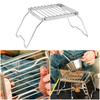 Outdoor Foldable Stove Holder Cookware BBQ Rack Stainless Gas Stoves Bracket Portable Campfire Grill Grate Outdoor Stove Supply