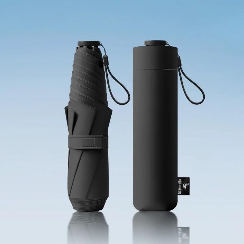 

Ультралегкий Портативный Защитный от Ультрафиолета Зонт Защищающий от Солнца Складной Ручной Зонт Двойного Использования для Солнечной и Дождливой Погоды 6-спицевой Зонт metal-fiber composite&6K чёрный