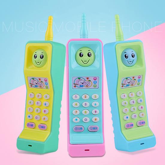 Cartoon Music Colorful Light Voice Electronic Mobile Phone Educational Kids Toy