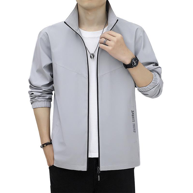 Herfst Nieuwe Trend Opstaande Kraag Losse Jas Jeugd Simpel Veelzijdig Casual Comfortabel Top