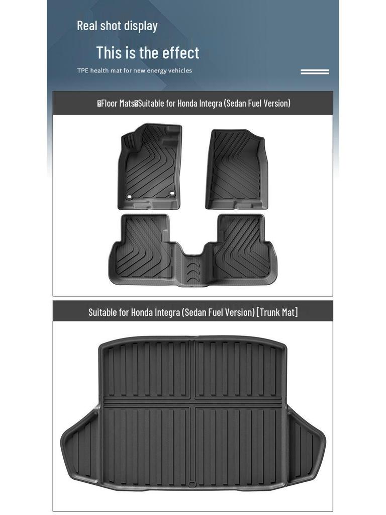 Honda Integra Sedan 2023 Eco-Friendly Waterproof TPE Floor Mats