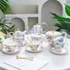 BRPeony Kwiat Ceramiczny Kubek Spodek Retro Popołudniowa Herbata Filiżanka do Kawy Zestawy Spodków Zestaw Kubków dla Pary Domowe Kreatywne Naczynia do Picia Kubki Domowy PrezentEY