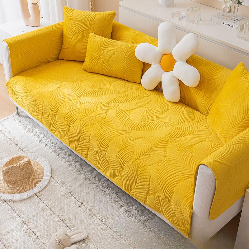 Nordic Simple Pure Cotton Sofa Cushion Four Seasons Universal Cushion Non-Slip High-End Sofa Cover Cover Cloth Cushion Winter