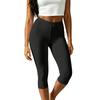 Women High Waist Capri Yoga Pants Without Pockets Stretchy Athletic Cropped Leggings for Workout Fitness Exercise