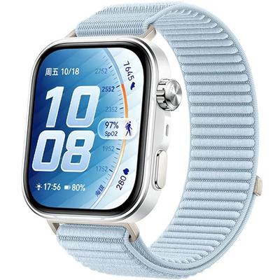 Nylon Strap for Huawei Watch Fit 4 / 4 Pro / 3, Light Blue