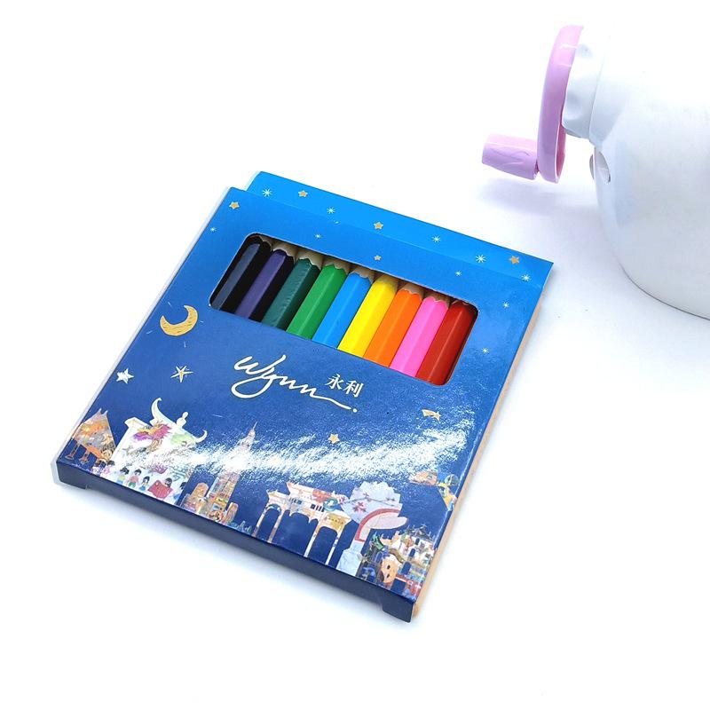 12-Color Graffiti Colored Pencils Set for Kids - 3.5 Inch, Logo Printable