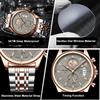 POEDAGAR Top Original Men Watch Chronograph Waterproof Date Quartz Luxury Watches Stainless Stain Business Male Wristwatch