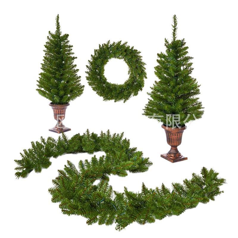 2.7M Thick Christmas Garland DIY Xmas Wall Door Hanging Decoration PVC Wreath