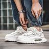 Herrskor Platt Mesh Andningsbara Casual Sport Tjock Sula Trend Alla Utomhus Gång Löpning Sneakers Mode Student Board Shoe