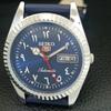 VINTAGE SEIKO 5 AUTOMATIC 6309A REFURBISHED JAPAN MENS BLUE DIAL WATCH A442479-1